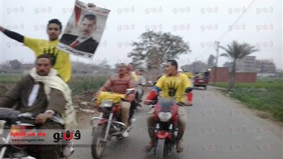 بالصور.. مسيرة بالدراجات النارية لعناصر الإرهابية بالمنوفية