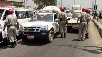 حملة مرورية بشارع ولي العهد في حدائق القبة