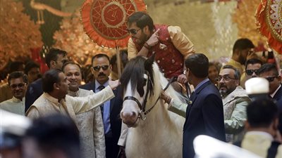 «تكلف 100 مليون دولار».. حفل زفاف أسطوري في الهند (فيديو وصور)