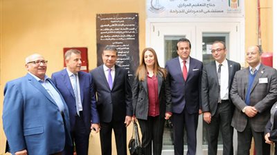 البنك الأهلي يفتتح جناح التعقيم بمستشفى الدمرداش