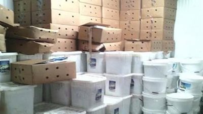 ضبط 700 عبوة جبن مدعم يباع أمام أحد المساجد بزهور بورسعيد