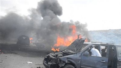 انتقال فريق من النيابة إلى موقع حادث العريش للمعاينة