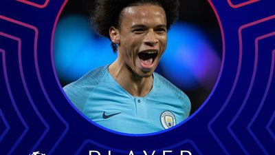 لوري ساني أفضل لاعب في الجولة السادسة لدوري أبطال أوروبا