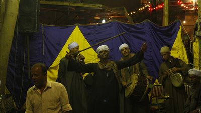 مزمار بلدي ورقص بمولد السيدة زينب