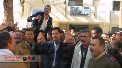 بالفيديو والصور.. تظاهرة لأمناء وأفراد الشرطة بالبحيرة للمطالبة بالتسليح