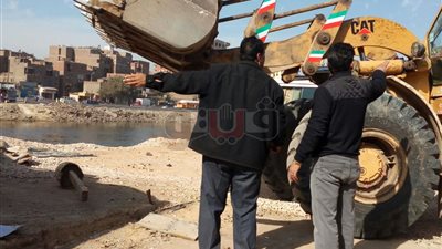 مواطن يتبرع بتجميل منطقة تعد عليها بشبرا الخيمة