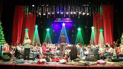 أوبرا الإسكندرية تستعد للاحتفال برأس السنة (صور)