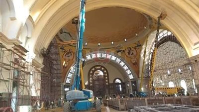 قبل عيد الميلاد.. آخر استعدادات كاتدرائية العاصمة الإدارية (صور)