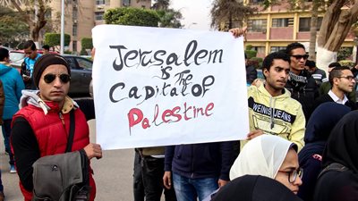 طلاب عين شمس ينتفضون: «عذرا يا فلسطين» (فيديو)