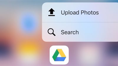 رسميًا.. «جوجل درايف» تدعم خاصية «3D Touch»