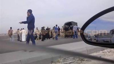 إصابة شخصين في حادث تصادم على طريق المطار بالإسكندرية