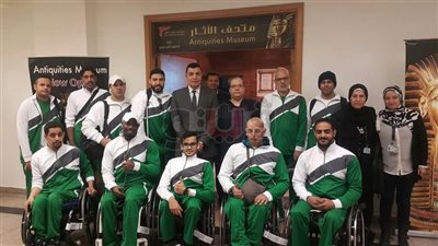 فريق السلة السعودية لذوي الإعاقة يغادر مطار القاهرة (صور)