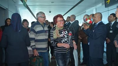 مطار الغردقة يستقبل أولى رحلات الخطوط الفنلندية بعد توقف 6 سنوات (صور)