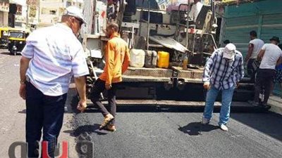 أعمال رصف بـ 7 ملايين جنيه لشوارع القرين في الشرقية