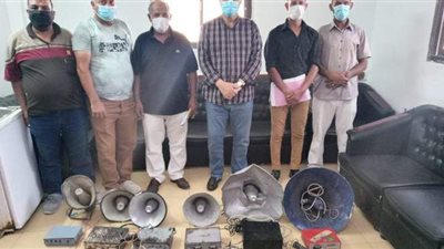 التحفظ على 160 مكبر صوت خلال حملات للقضاء على التلوث السمعي بالإسكندرية