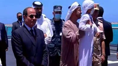 أحفاد بن زايد حديث حفل افتتاح قاعدة 3 يوليو البحرية