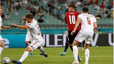 يورو 2020.. الدنمارك تفوز على التشيك 1/2 وتصعد لنصف النهائي | صور