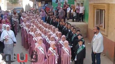 زفة بقرية «شرشابة» لتكريم 70 طفلا من حفظة القرآن بالغربية | صور