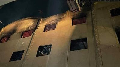 انتداب المعمل الجنائي لمعاينة حريق شقة في الساحل