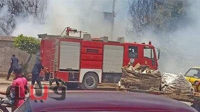 نشوب حريق داخل محطة قطار زفتى في الغربية | فيديو وصور