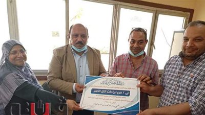 رئيس مياه القناة يكرم فرع إيرادات التل الكبير| صور