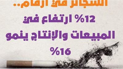 السجائر في أرقام.. 12% ارتفاعا في المبيعات والإنتاج ينمو 16% | إنفوجراف