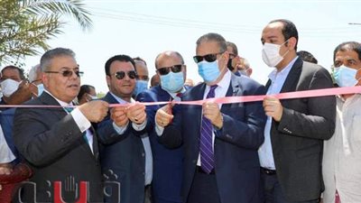 محافظ المنوفية يفتتح مشروع صرف صحى أبخاص
