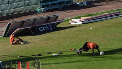 المحلة يجهز محمود صلاح وجلال العقدة لمباراة الزمالك | صور