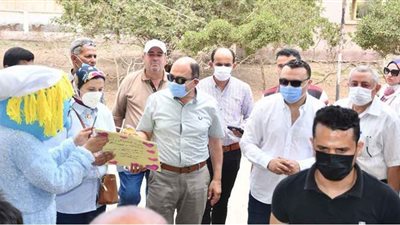 جامعة المنصورة تنفذ قافلة جسور التنمية بقرى حياه كريمة