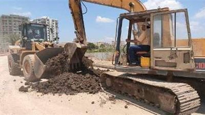 تنفيذ حملة لرفع كفاءة الطرق والشوارع في المنصورة