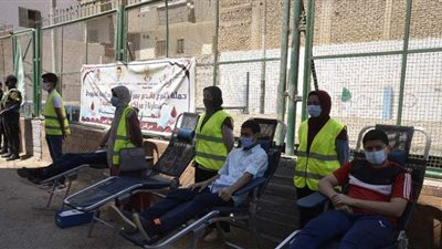 حملة للتبرع بالدم بمركز شباب ناصر بأسيوط | فيديو