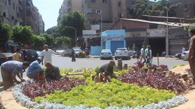 رفع كفاءة النظافة والحدائق بنطاق 4 أحياء بالجيزة | صور
