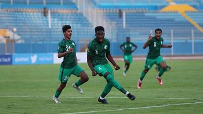 كأس العرب للشباب| محمد بكر يتقدم للسعودية بالهدف الثاني أمام الجزائر