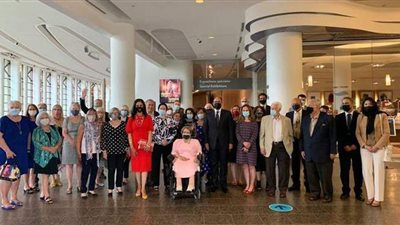 سفير مصر في كندا يصطحب مسؤولين كنديين لزيارة معرض 