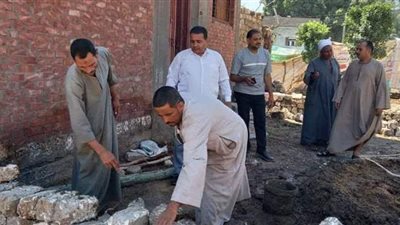 إزالة 13 حالة تعد على أملاك الدولة بمركز ملوي بالمنيا