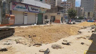 محافظ الإسكندرية: الانتهاء من إصلاح خط الصرف الصحي شارع ملك حفني