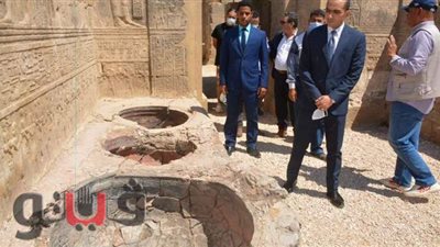 نائب محافظ سوهاج يتفقد ديرى الأبيض والأحمر ومعبد أتريبس ا صور