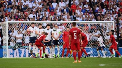 يورو 2020.. تعادل مثير بين إنجلترا والدنمارك في الشوط الأول