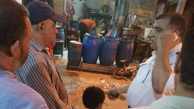 انتقال الأجهزة التنفيذية بالغربية لموقع الانهيار الجزئي بمنزل في طنطا | صور