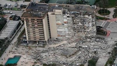 ارتفاع عدد ضحايا مبنى فلوريدا المنهار إلى 64 قتيلا وغموض مصير 76 آخرين