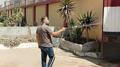 حملات تطهير مكثفة استعدادا لبدء امتحانات الثانوية العامة بشبرا الخيمة | صور