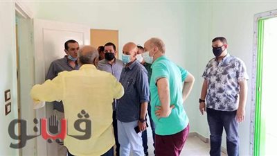 مسعود يعاين مبنى 400 متر لضمه للصحة بمنيا القمح