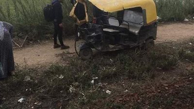 اصطدام قطار بـ «توكتوك» في قها ومصرع سائقه