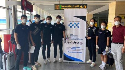 مطار برج العرب يستقبل 165 لاعبا من المشاركين ببطولة العالم للخماسي الحديث للناشئين | صور