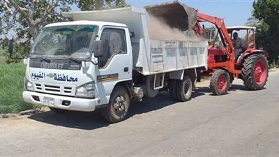 رفع 9 آلاف طن قمامة من 3 مراكز بالفيوم