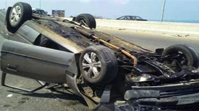 إصابة 5 أشخاص في حادث مروري على الطريق الصحراوي بالمنيا