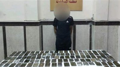 ضبط 110 طربة حشيش بحوزة عنصر إجرامي بالإسكندرية