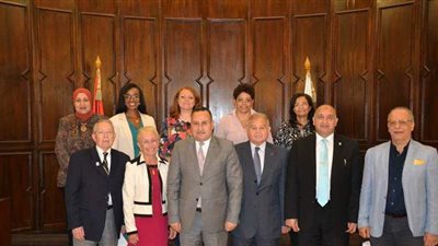 جامعة الإسكندرية تستقبل وفدين من جامعتي أوشن كونتى ونيوجيرسى سيتى الأمريكيتين