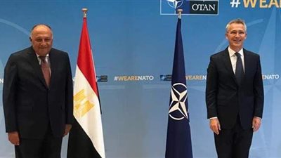 وزير الخارجية يبحث مع سكرتير عام حلف الناتو التحديات الأمنية بشرق المتوسط وشمال أفريقيا
