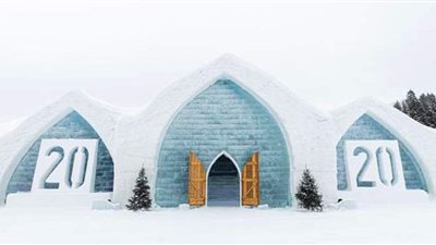 «دي جلاس».. فندق من الثلج يذوب ويبنى كل عام في كيبيك الكندية